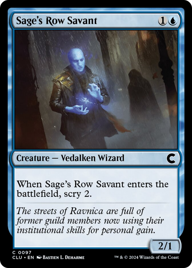 Sage's Row Savant [Ravnica: Clue Edition] | D20 Games