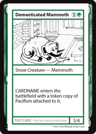 Domesticated Mammoth (2021 Edition) [Mystery Booster Playtest Cards] | D20 Games