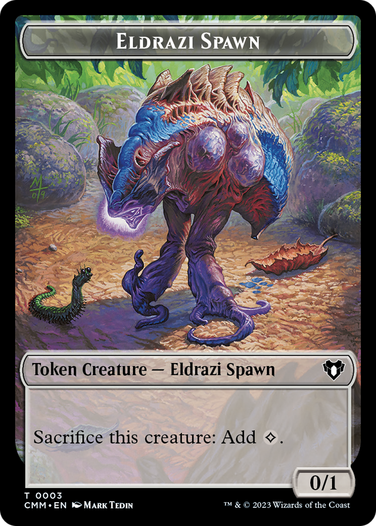 Eldrazi Spawn // Satyr Double-Sided Token [Commander Masters Tokens] | D20 Games