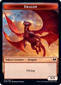 Dragon // Thopter Double-sided Token [Kaldheim Commander Tokens] | D20 Games