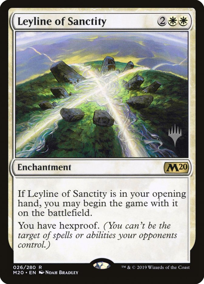 Leyline of Sanctity (Promo Pack) [Core Set 2020 Promos] | D20 Games