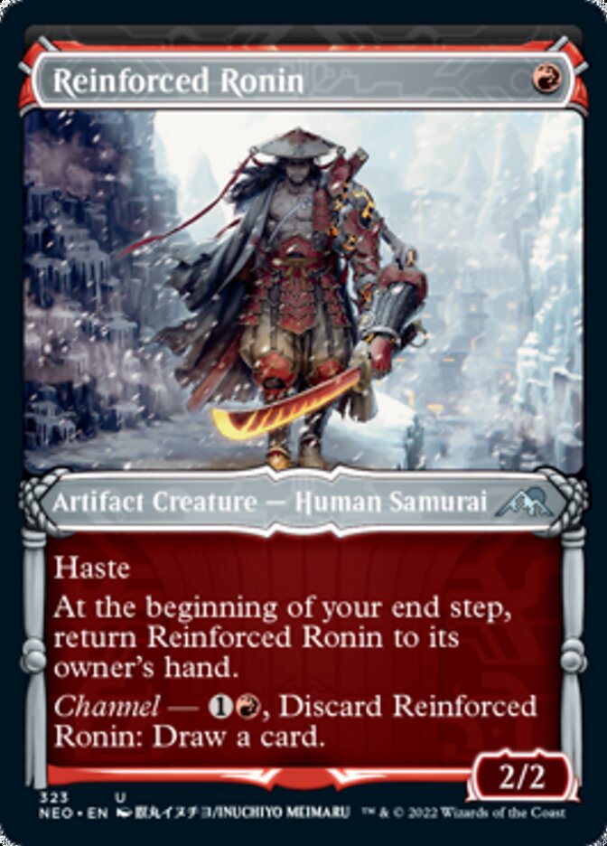 Reinforced Ronin (Showcase Samurai) [Kamigawa: Neon Dynasty] | D20 Games