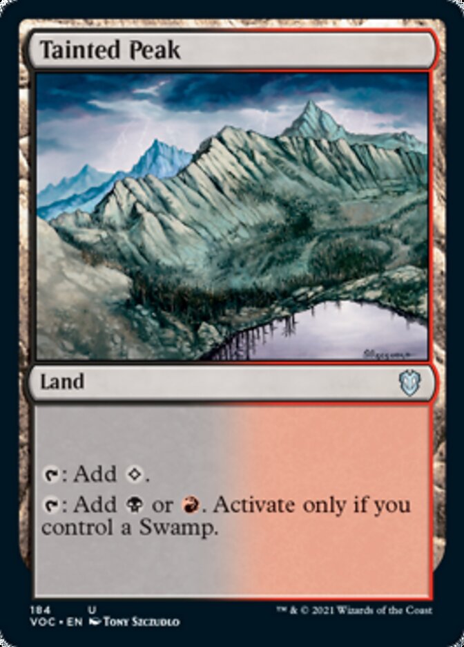 Tainted Peak [Innistrad: Crimson Vow Commander] | D20 Games