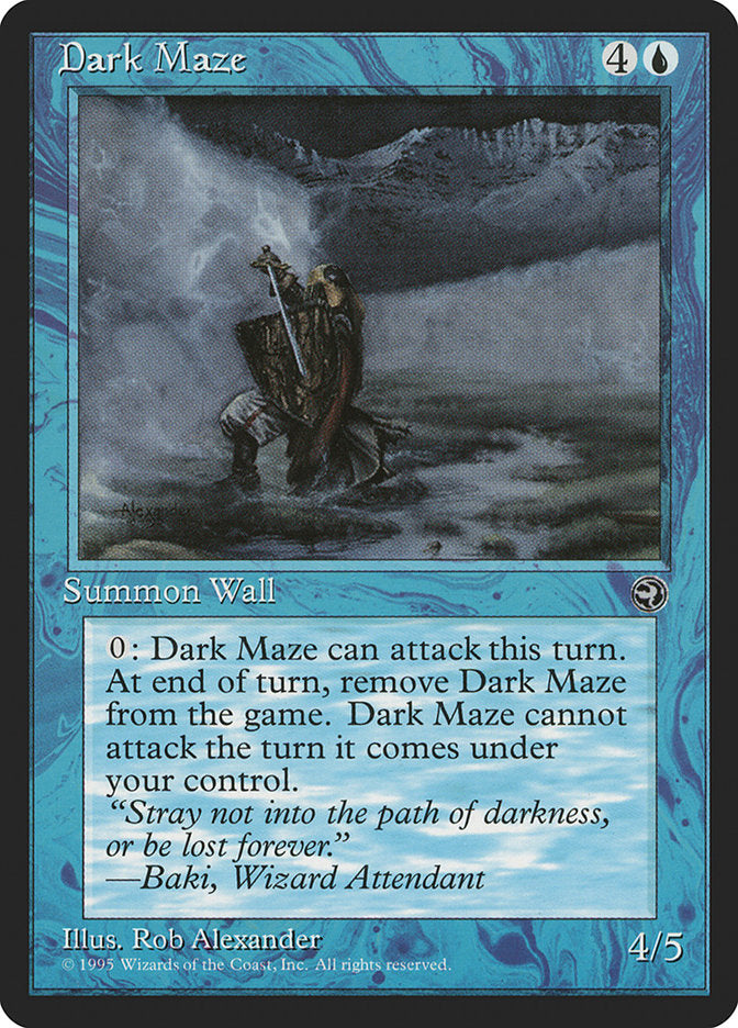 Dark Maze (Baki Flavor Text) [Homelands] | D20 Games