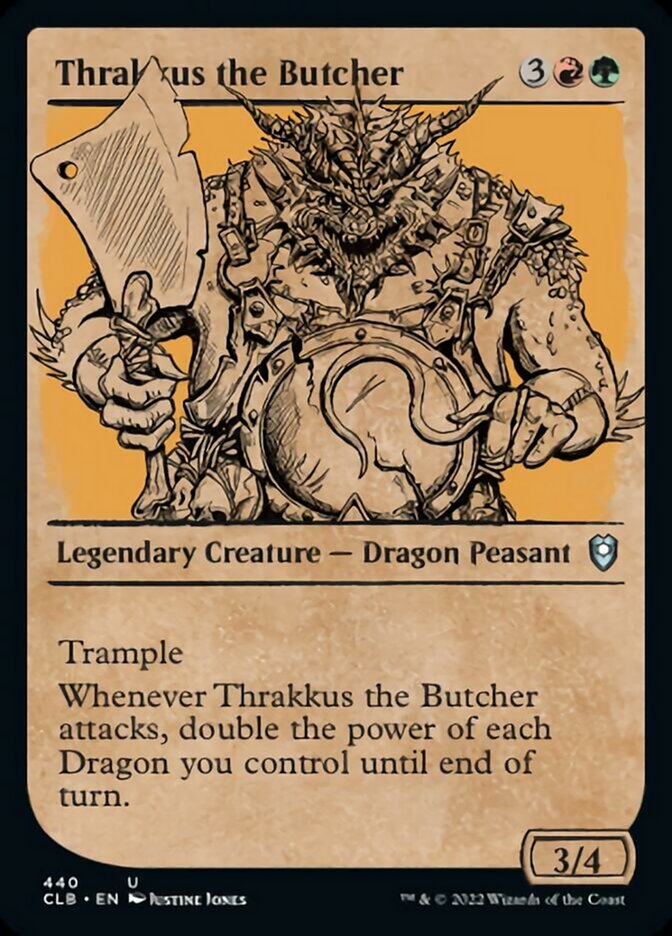 Thrakkus the Butcher (Showcase) [Commander Legends: Battle for Baldur's Gate] | D20 Games