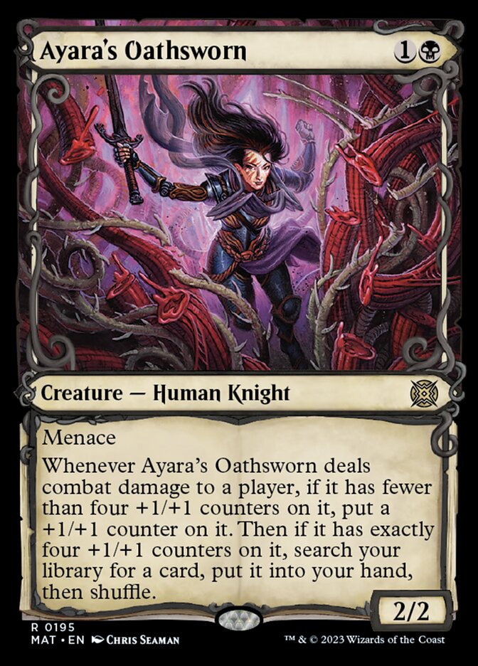 Ayara's Oathsworn (Showcase Halo Foil) [March of the Machine: The Aftermath] | D20 Games