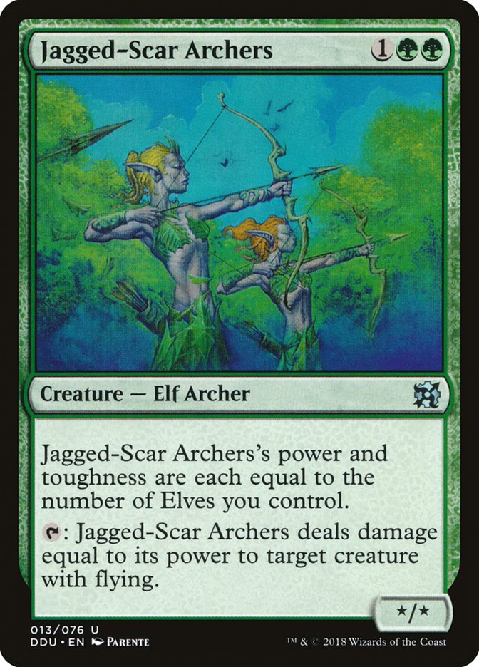 Jagged-Scar Archers [Duel Decks: Elves vs. Inventors] | D20 Games