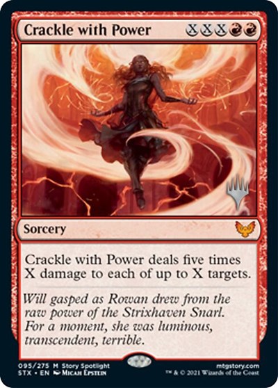 Crackle with Power (Promo Pack) [Strixhaven: School of Mages Promos] | D20 Games