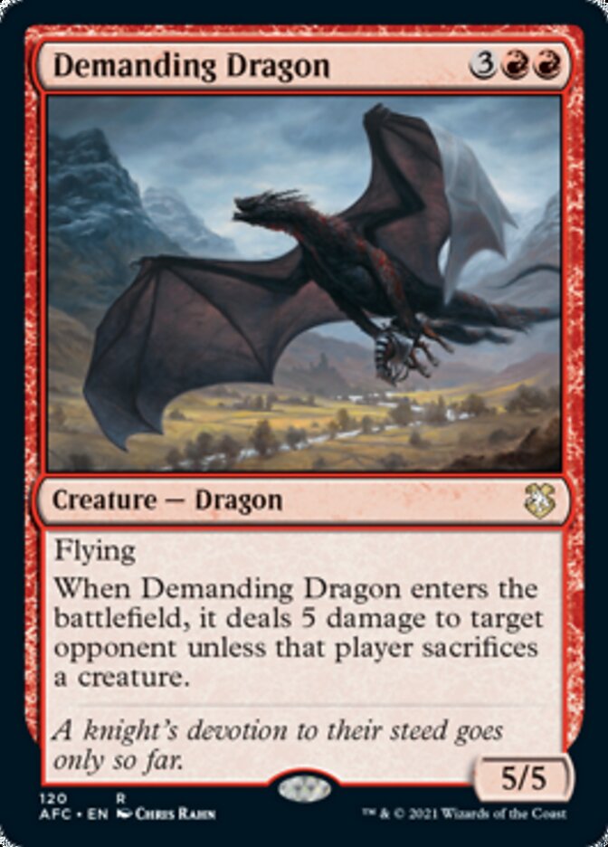 Demanding Dragon [Dungeons & Dragons: Adventures in the Forgotten Realms Commander] | D20 Games