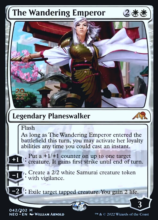 The Wandering Emperor [Kamigawa: Neon Dynasty Prerelease Promos] | D20 Games