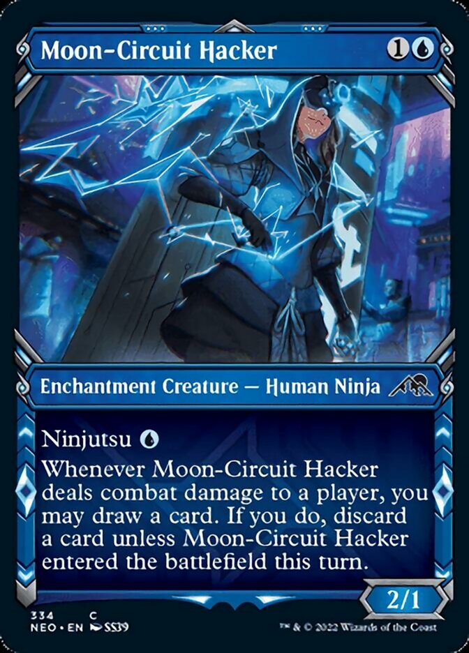 Moon-Circuit Hacker (Showcase Ninja) [Kamigawa: Neon Dynasty] | D20 Games
