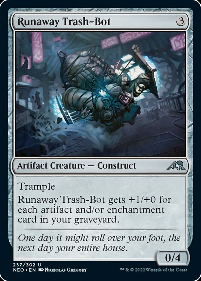 Runaway Trash-Bot [Kamigawa: Neon Dynasty] | D20 Games