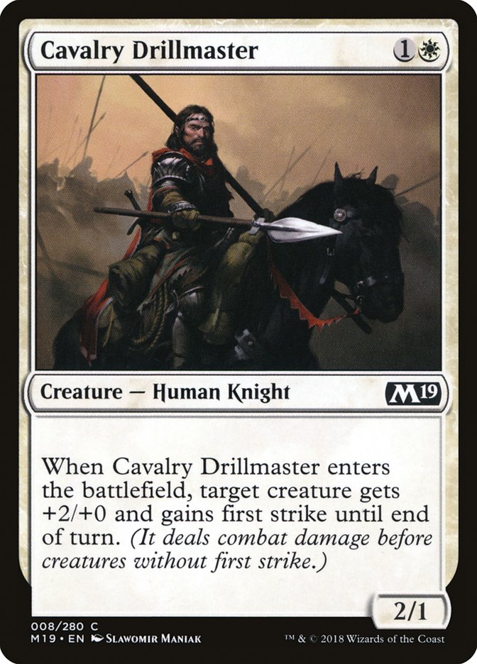 Cavalry Drillmaster [Core Set 2019] | D20 Games