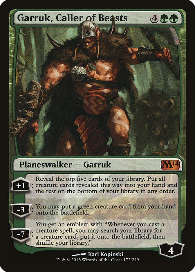 Garruk, Caller of Beasts [Magic 2014] | D20 Games