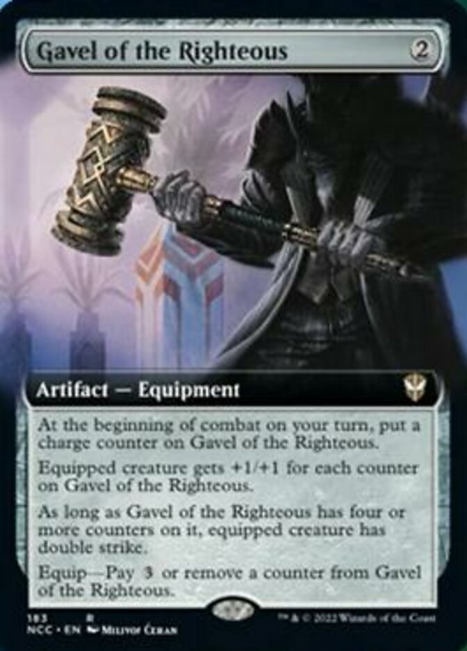 Gavel of the Righteous (Extended Art) [Streets of New Capenna Commander] | D20 Games