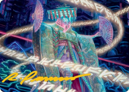 Satsuki, the Living Lore Art Card (Gold-Stamped Signature) [Kamigawa: Neon Dynasty Art Series] | D20 Games