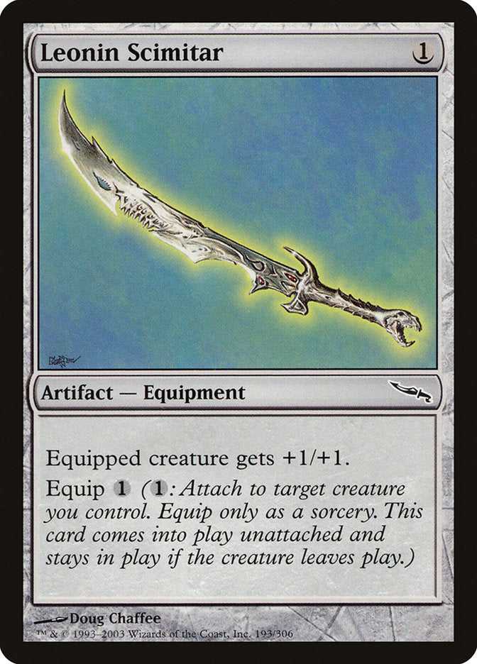 Leonin Scimitar [Mirrodin] | D20 Games