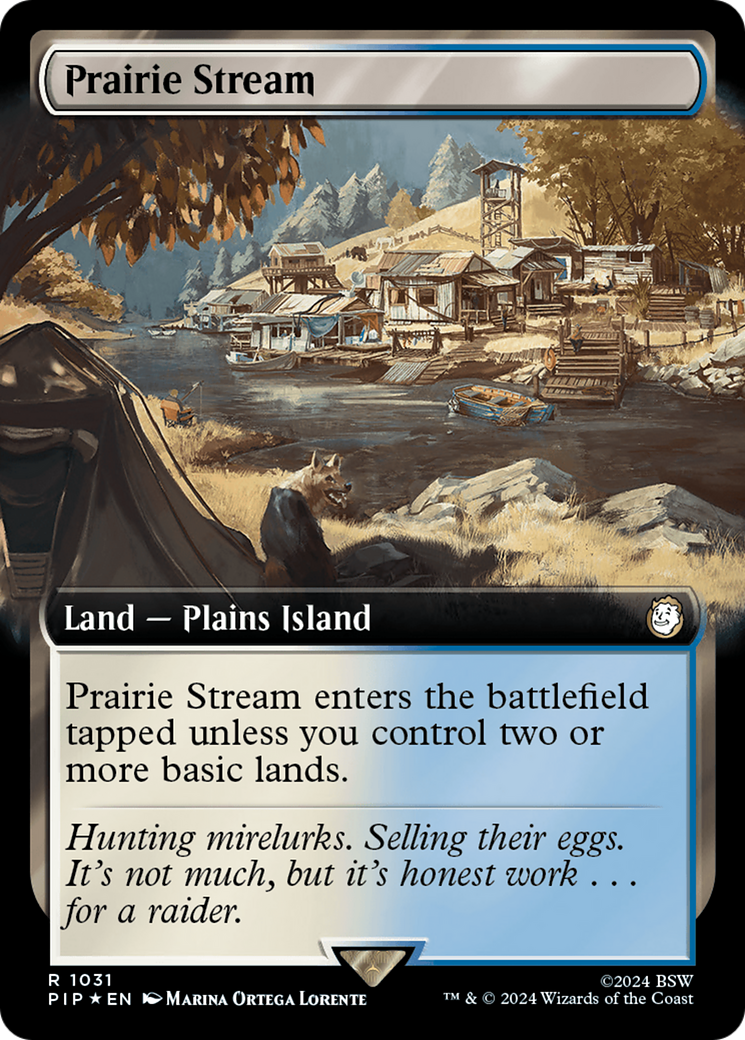 Prairie Stream (Extended Art) (Surge Foil) [Fallout] | D20 Games