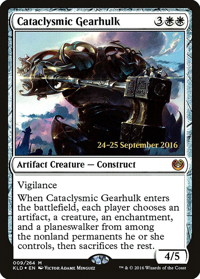 Cataclysmic Gearhulk  [Kaladesh Prerelease Promos] | D20 Games