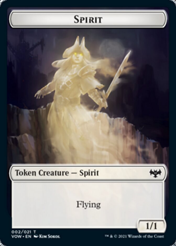 Spirit Token (002) [Innistrad: Crimson Vow Tokens] | D20 Games