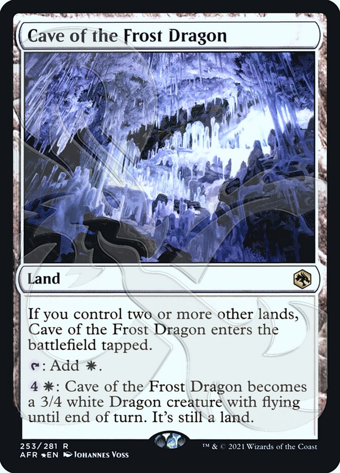 Cave of the Frost Dragon (Ampersand Promo) [Dungeons & Dragons: Adventures in the Forgotten Realms Promos] | D20 Games