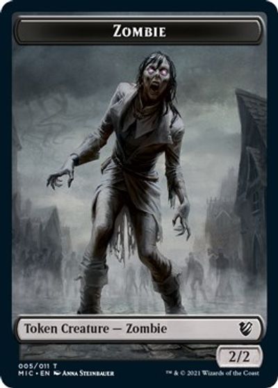 Zombie (005 MIC) // Zombie (005 MID) [Innistrad: Midnight Hunt Commander] | D20 Games