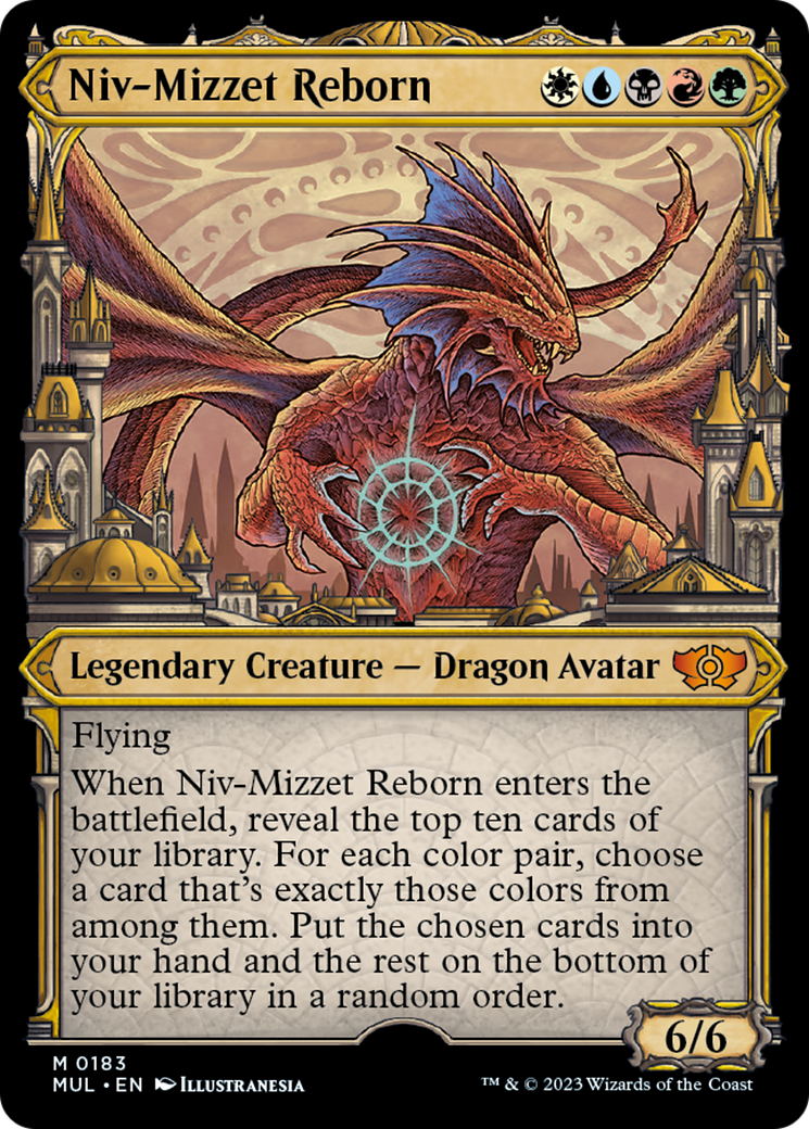 Niv-Mizzet Reborn (Halo Foil) [Multiverse Legends] | D20 Games