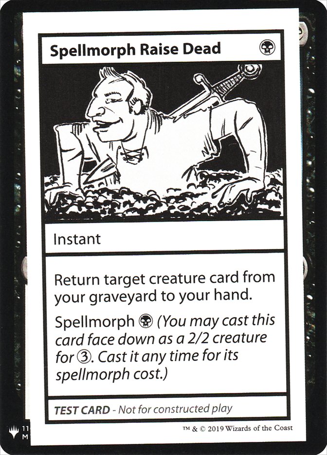 Spellmorph Raise Dead [Mystery Booster Playtest Cards] | D20 Games