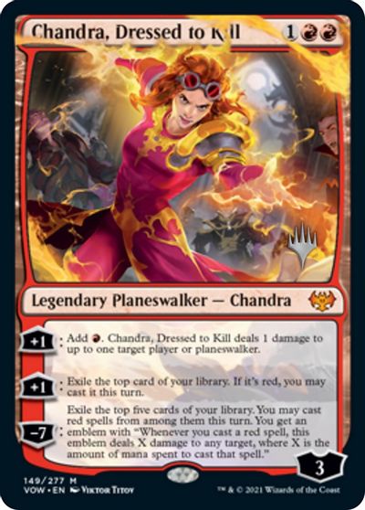 Chandra, Dressed to Kill (Promo Pack) [Innistrad: Crimson Vow Promos] | D20 Games