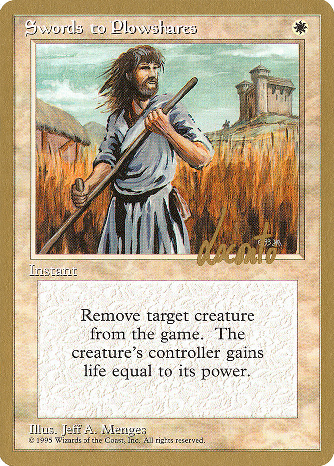 Swords to Plowshares (Michael Loconto) [Pro Tour Collector Set] | D20 Games