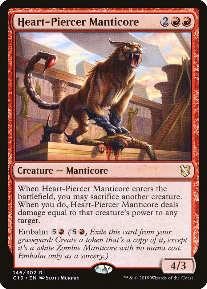 Heart-Piercer Manticore [Commander 2019] | D20 Games