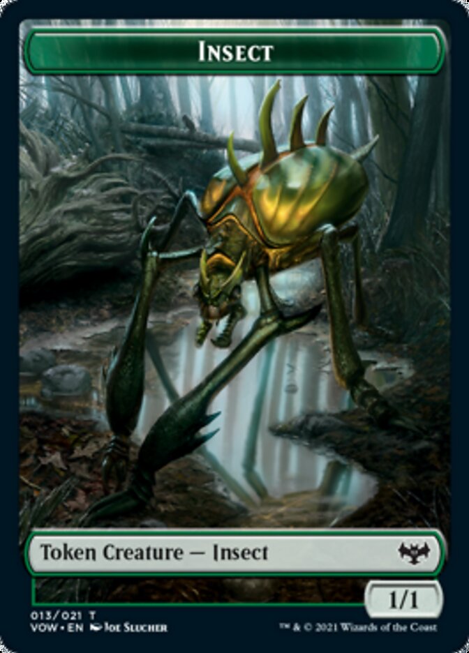 Insect // Treasure Double-sided Token [Innistrad: Crimson Vow Tokens] | D20 Games