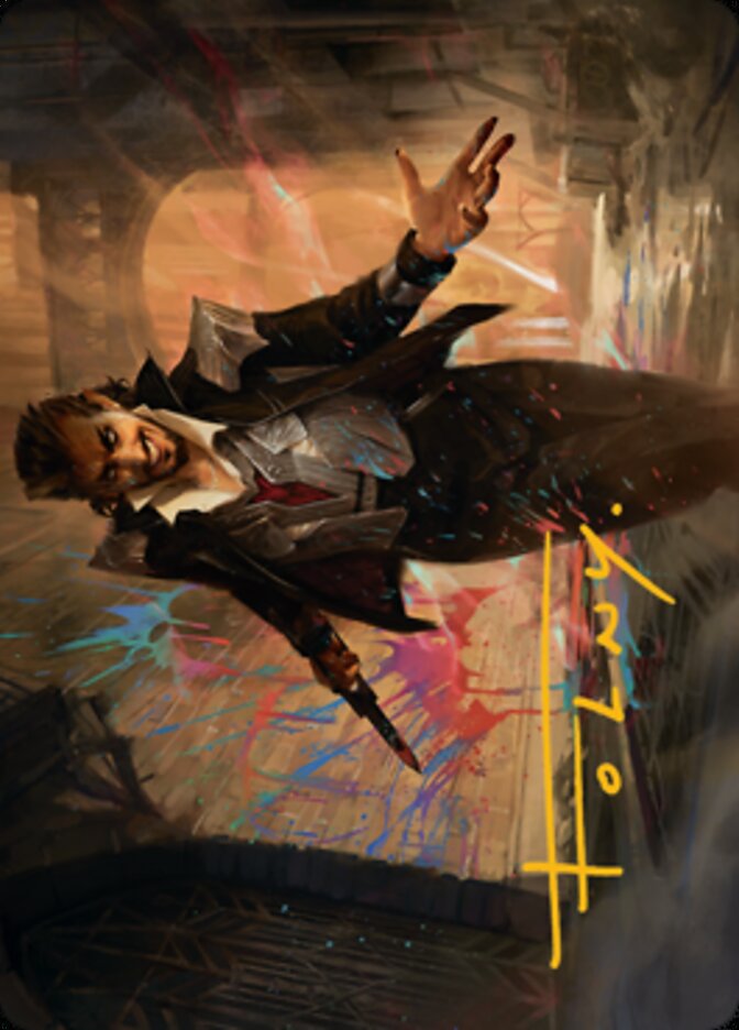 Anhelo, the Painter Art Card (Gold-Stamped Signature) [Streets of New Capenna Art Series] | D20 Games