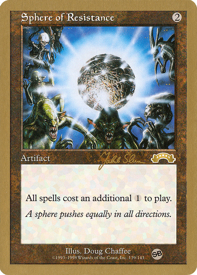 Sphere of Resistance (Jakub Slemr) (SB) [World Championship Decks 1999] | D20 Games