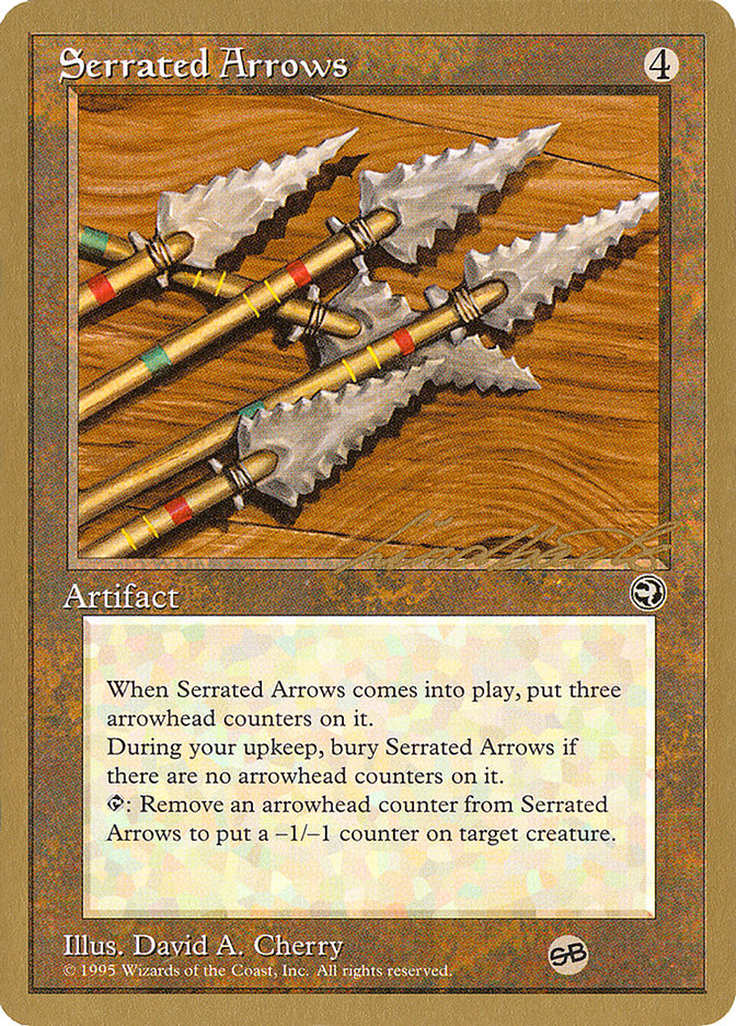 Serrated Arrows (Leon Lindback) (SB) [Pro Tour Collector Set] | D20 Games