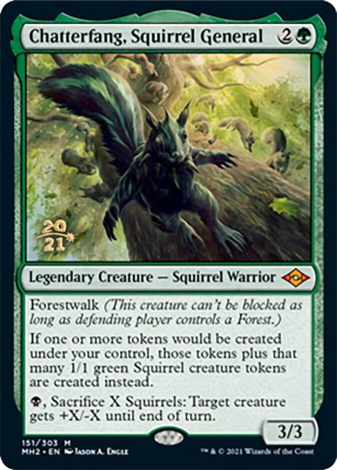 Chatterfang, Squirrel General [Modern Horizons 2 Prerelease Promos] | D20 Games