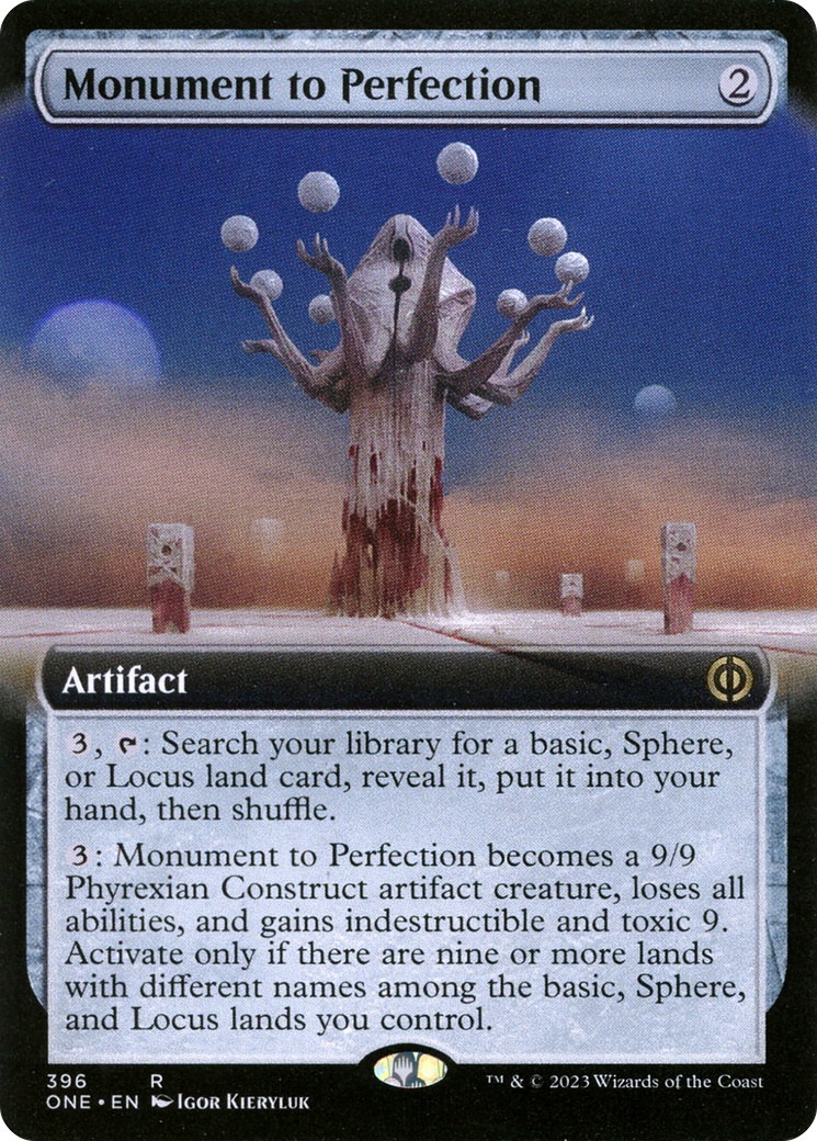 Monument to Perfection (Extended Art) [Phyrexia: All Will Be One] | D20 Games