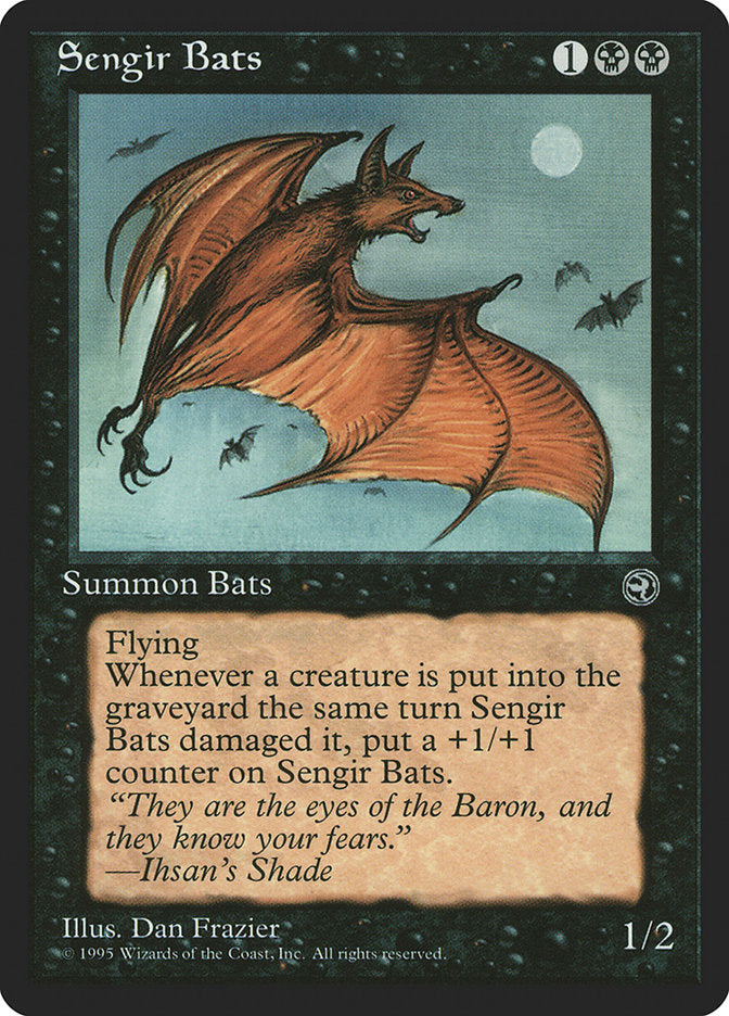Sengir Bats (Ihsan's Shade Flavor Text) [Homelands] | D20 Games