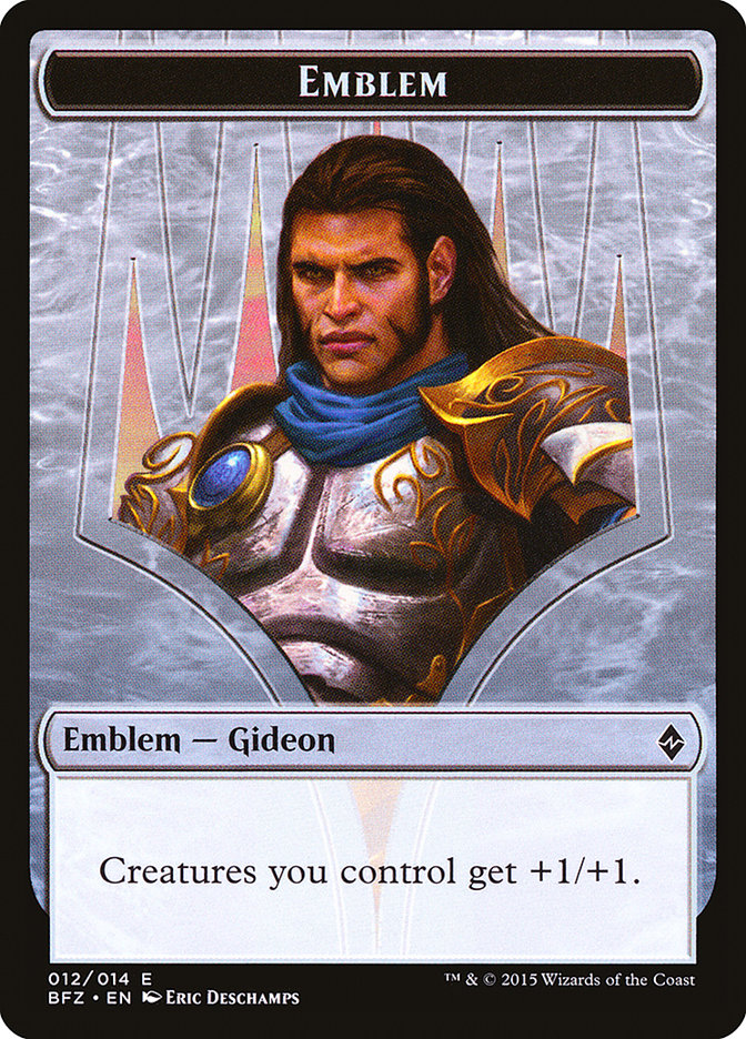 Gideon, Ally of Zendikar Emblem [Battle for Zendikar Tokens] | D20 Games