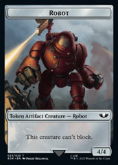 Astartes Warrior // Robot Double-sided Token (Surge Foil) [Universes Beyond: Warhammer 40,000 Tokens] | D20 Games