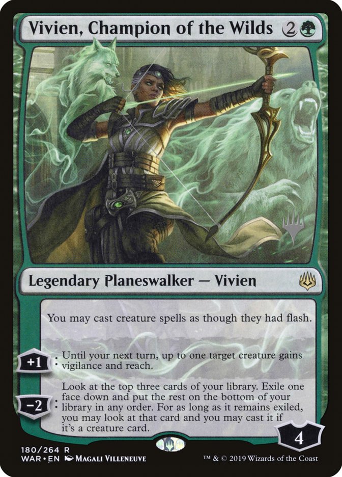 Vivien, Champion of the Wilds (Promo Pack) [War of the Spark Promos] | D20 Games