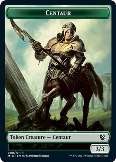 Centaur // Wolf Double-sided Token [Innistrad: Midnight Hunt Commander] | D20 Games