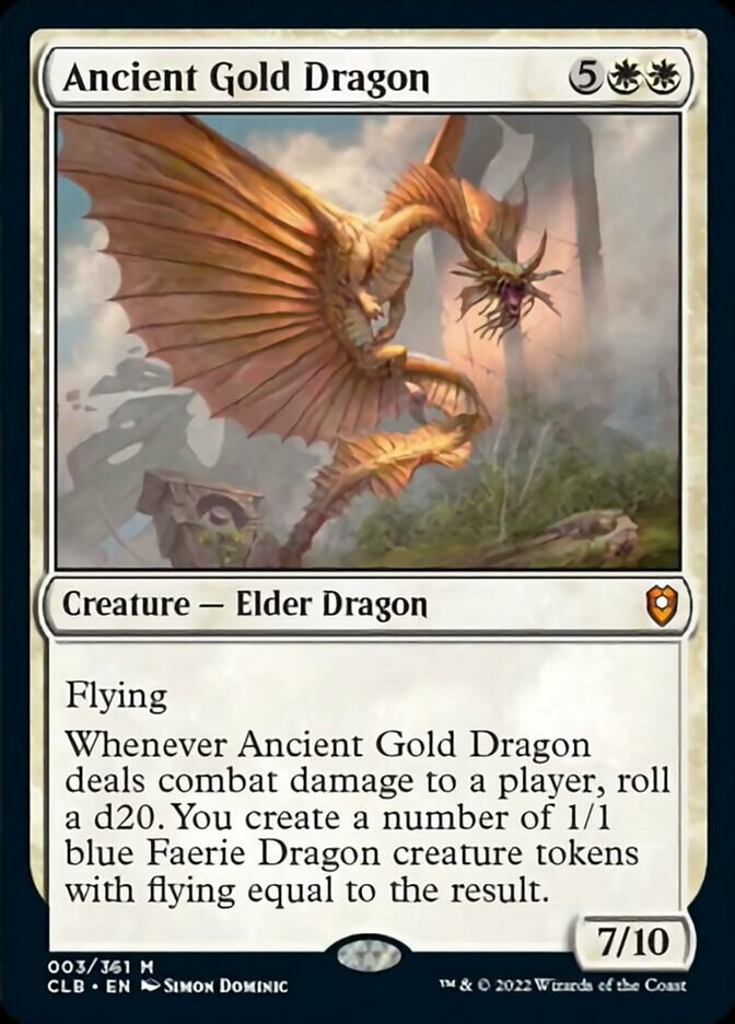 Ancient Gold Dragon [Commander Legends: Battle for Baldur's Gate] | D20 Games