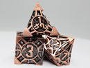 Copper Arrow RPG Metal Dice Set Metal Dice Foam Brain Games