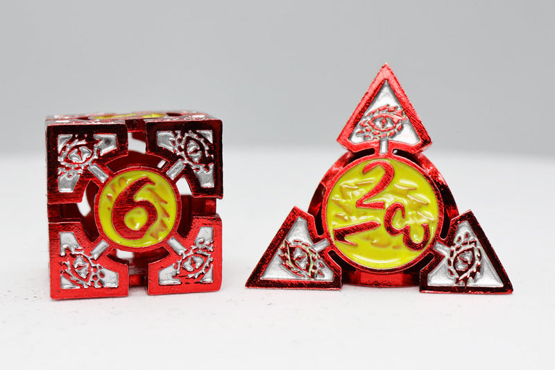 Oculus: Ablaze RPG Metal Dice Set Metal Dice Foam Brain Games