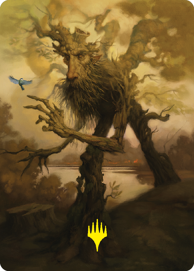 Treefolk Token Art Card (Gold-Stamped Signature) [The Lord of the Rings: Tales of Middle-earth Art Series] | D20 Games