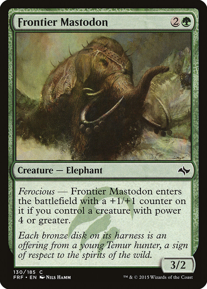 Frontier Mastodon [Fate Reforged] | D20 Games