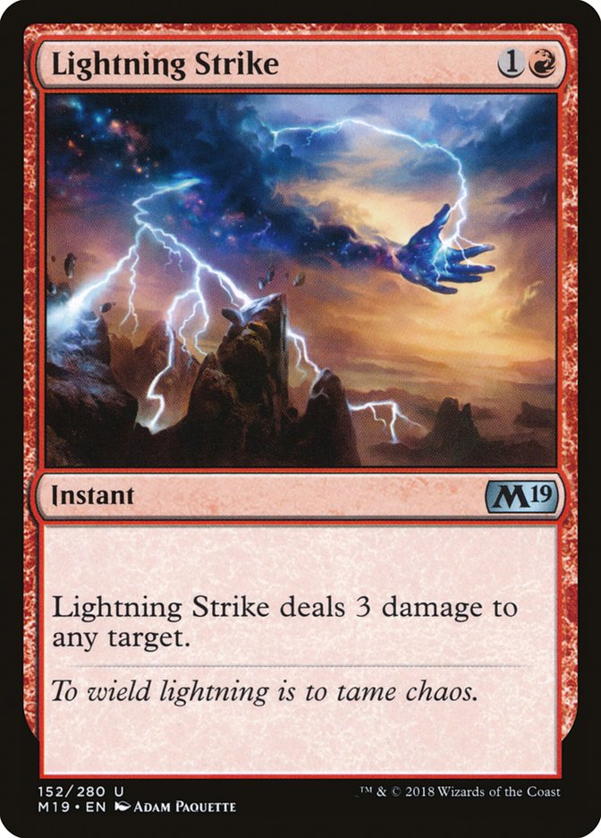 Lightning Strike [Core Set 2019] | D20 Games