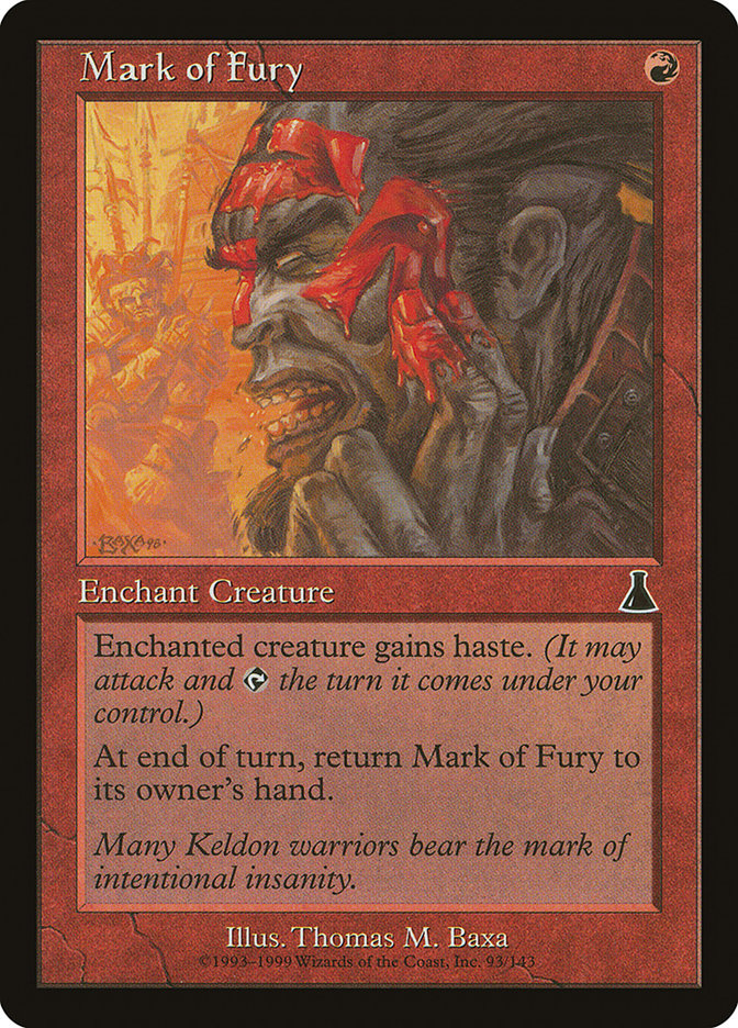 Mark of Fury [Urza's Destiny] | D20 Games