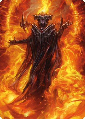 Sauron, the Dark Lord Art Card [The Lord of the Rings: Tales of Middle-earth Art Series] | D20 Games